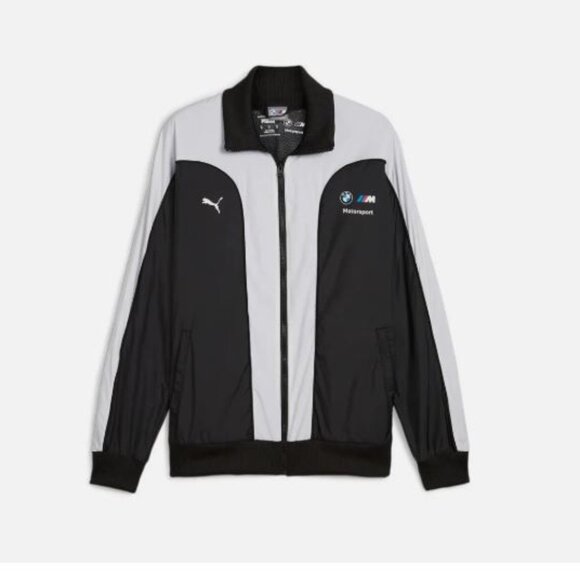 Puma BMW M Motorsport Men's Archive Jacket Size L 628096 01 Black Relaxed Fit - Picture 1 of 12